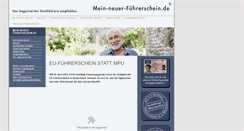 Desktop Screenshot of eu-fuehrerschein-ohne-mpu.info