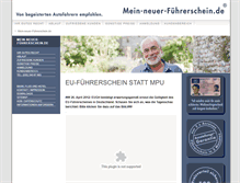 Tablet Screenshot of eu-fuehrerschein-ohne-mpu.info